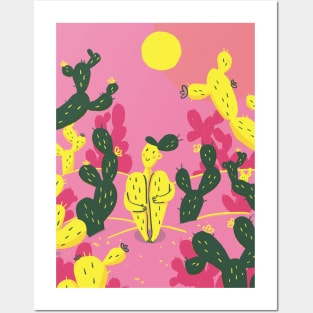 Natural Habitat Cactus Lady Posters and Art